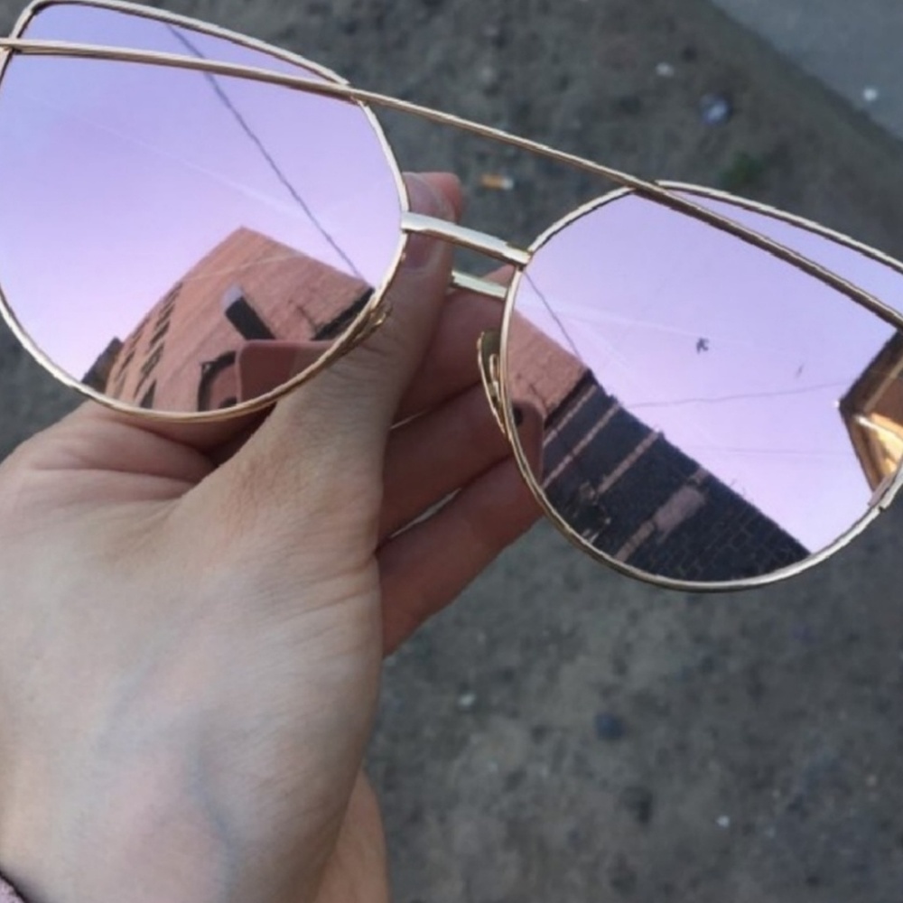 Rose gold sunglasses